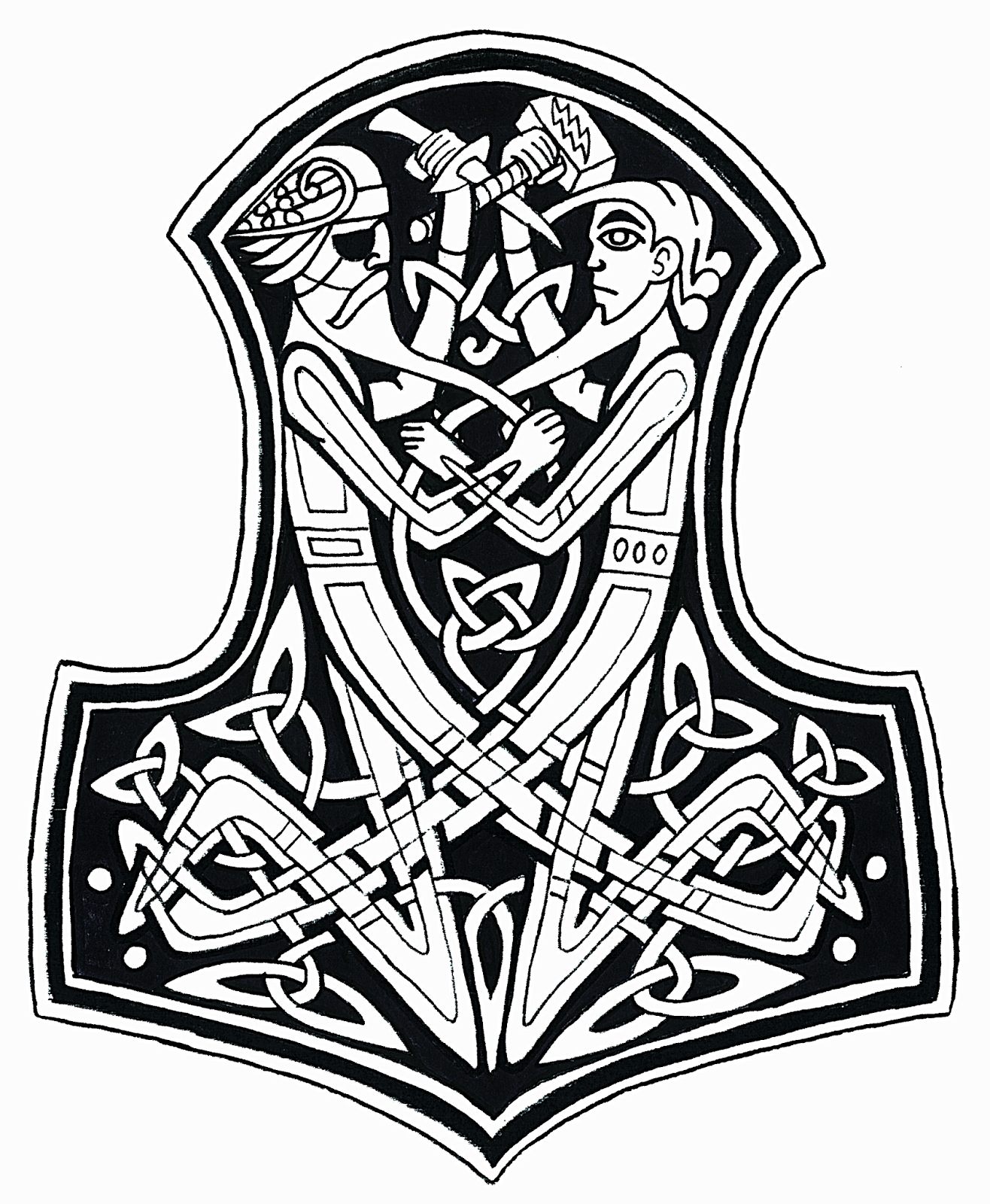 Mjolnir Odin Vs Thor 1 png 1 316 1 600 fond-d-cran-la-peinture-portrait-vikings-corbeau-mythologie